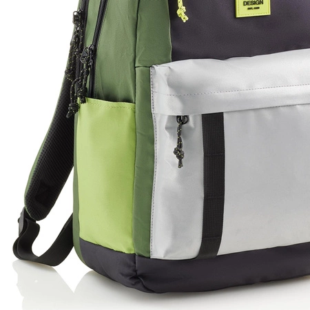 Plecak trzykomorowy Amsterdam Miquelrius - Rider Green 28L