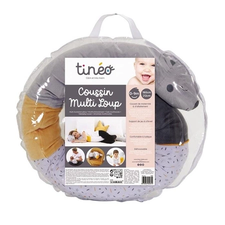 Tineo Poduszka ciążowa i do karmienia wielofunkcyjna Wolf 180 cm