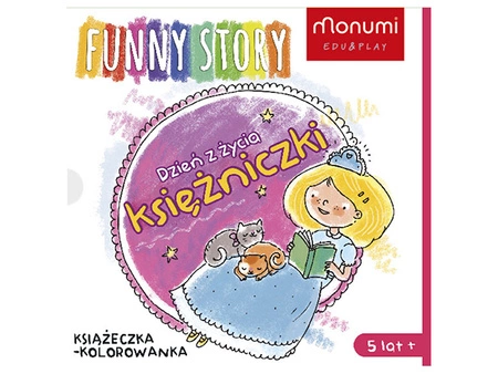Książeczka harmonijka do kolorowania - Dzień z życia księżniczki 5l+ MONUMI