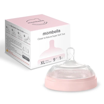 Mombella Smoczek do Butelki Antykolkowej Breast Shape XL Old Rose