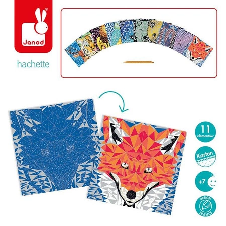 Zestaw kreatywny Do zdrapywania Animetrics 7+, Janod