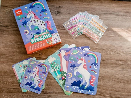 Zestaw artystyczny diamentowa mozaika Apli Kids