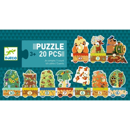 Puzzle trio LEŚNY POCIĄG 20 el. DJ08194