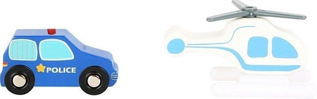 Drewniana siedziba policji 10899-Small Foot World, dodatki do kolejki