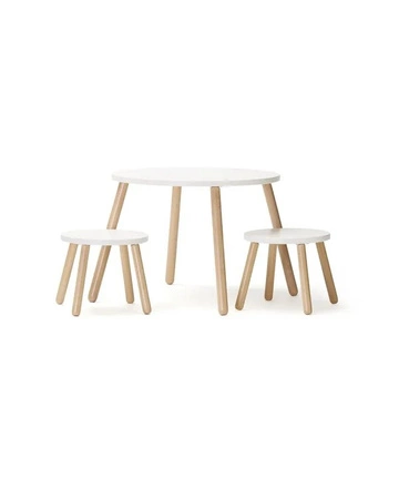 Kid's Concept - Zestaw mebli odpornych na zarysowanie KID'S BASE - Biel
