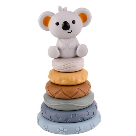 WOOPIE Zestaw Edukacyjna Piramdka Koala 2w1 Gryzak