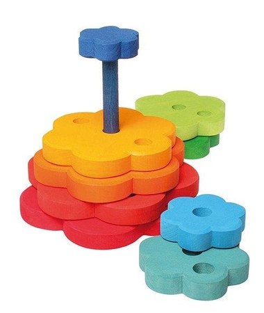 Wieża Kwiat, 17cm, kolorowa, 1+, Grimm's