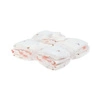 Lassig Muślinowy otulacz kocyk z bawełny organicznej 60x60cm zestaw 3 szt. Happy Fruits peach