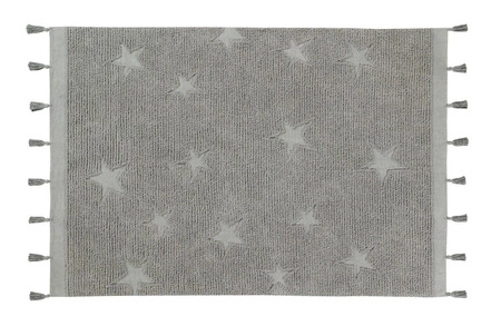 Lorena Canals Dywan bawełniany Hippy Stars Grey 120 x 175 cm