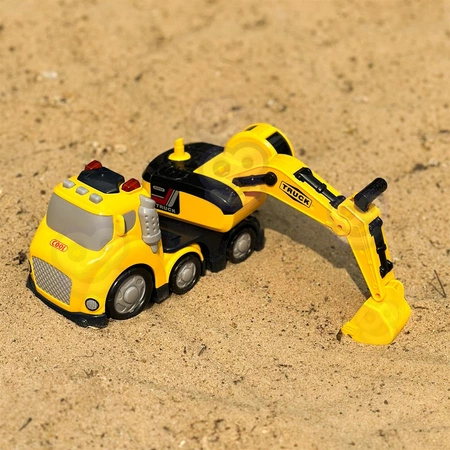 WOOPIE Koparka City Truck Efekty Dźwiękowe i Świetlne