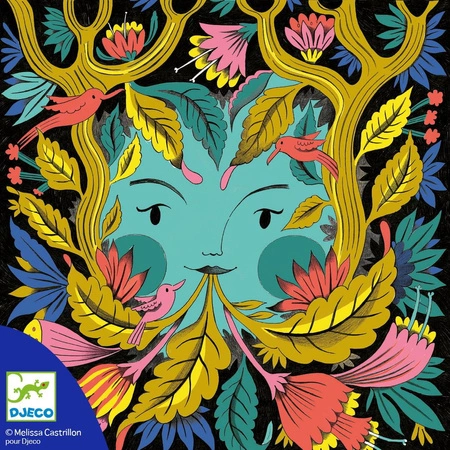 Kolorowanki 3D ZACZAROWANY LAS DJ08652