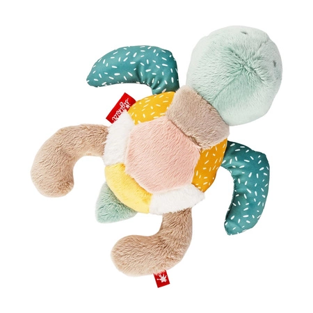 Pierwsza przytulanka Żółw patchworkowa maskotka zabawka dla dzieci sigikid