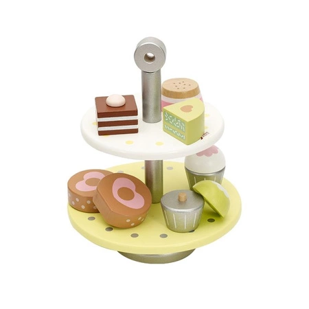 CLASSIC WORLD Drewniany Stojak na Babeczki i Ciasta