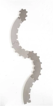 Baby Dan – Mata piankowa do zabawy - okrągła, szara