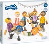 Drewniane giętkie lalki 8 osobowa Rodzina z dzieckiem Small Foot 12426