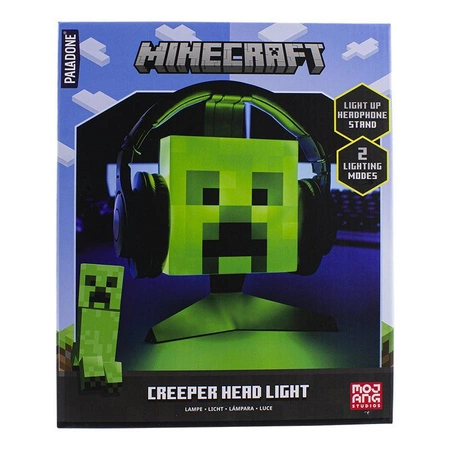 Minecraft Creeper light & headphone stand - 23,5 cm / lampka - stojak na słuchawki Minecraft Creeper