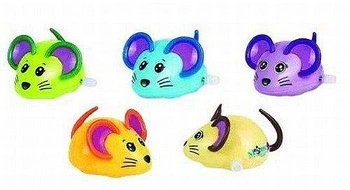 Zabawka w ruchu, Kolorowa myszka do nakręcania, 13220-Gollnest&Kiesel