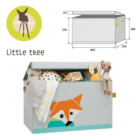 Lassig Skrzynia zamykana na zabawki Little Tree Lis