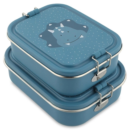 Mały stalowy lunch box - Triceratops Trixie Baby