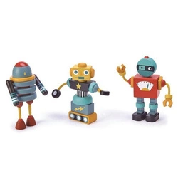 Drewniane roboty, zabawka konstrukcyjna, Tender Leaf Toys