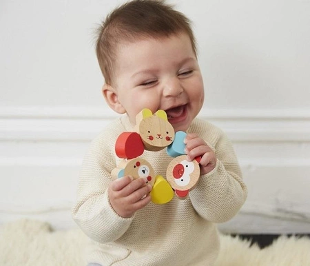 Petit Collage Grzechotka Drewniana