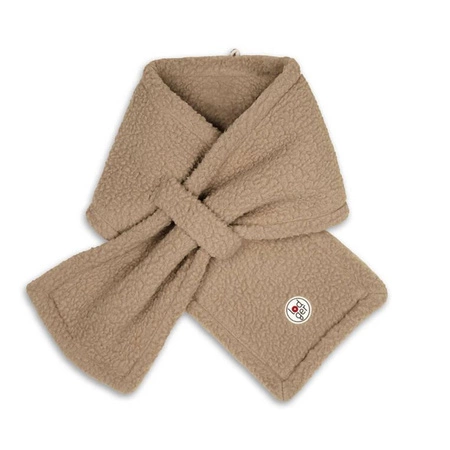Lodger Szaliczek z polaru dwuwarstwowy beżowy Teddy Fleece Beige 0-12m