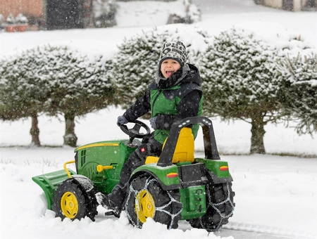 RollyX-Trac Premium John Deere Traktor na Pedały Łyżka Ciche Koła 3-10 Lat do 50kg Rolly Toys - Zielony