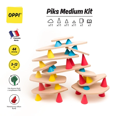 Zestaw kreatywny - równoważnia, Piks - Medium | Oppi