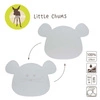 Lassig Silikonowa mata podkładka Little Chums Mysz szara