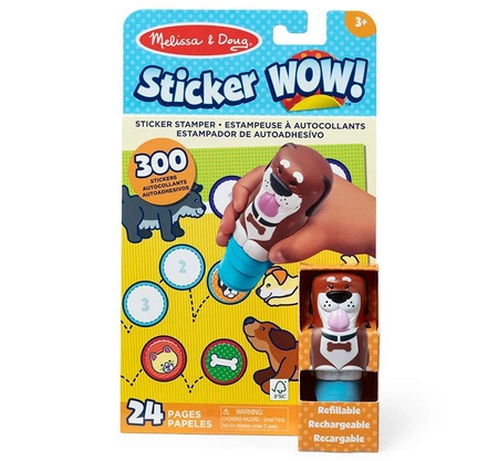 Sticker Wow stempel z naklejkami Pies 50324 Melissa & Doug książeczka z naklejkami