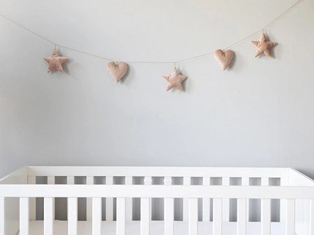 Girlanda serduszka i gwiazdki różowa PIAPIMO