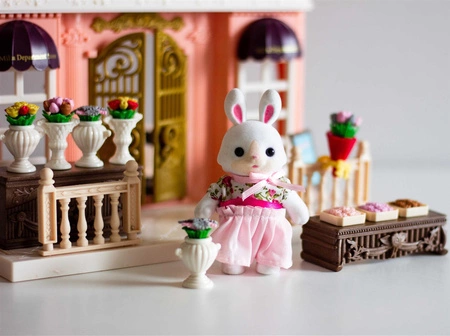 WOOPIE Domek dla Lalek Rodzina Królików Kwiaciarnia + Figurka