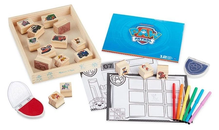 Kreatywny zestaw z pieczątkami Psi Patrol Wooden Stamps Activity Set Melissa and Doug 33264