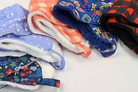 FlapJack Czapka Zimowa Dziecięca Bucket Hat Pink Check M