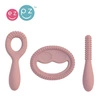 EZPZ Zestaw silikonowych gryzaków sensomotorycznych Oral Development Tools pastelowy róż