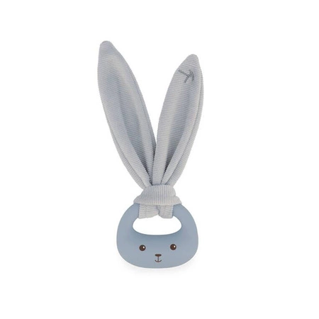 Kaloo Zestaw prezentowy 3 w 1 Królik (komforter + gryzak + buciki) niebieski Lapinoo