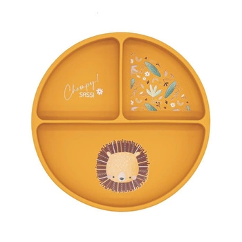 Talerz silikonowy z przyssawką Lew SASSI