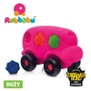 Rubbabu Autobus sorter z 6 klockami sensoryczny różowy