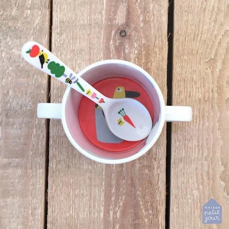 Łyżka melaminowa dla dzieci, seria Wiejska Sielanka | Maison Petit Jour®