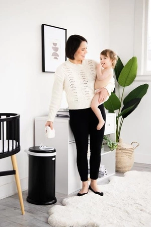 Ubbi Stalowy kosz na pieluchy Black Mat