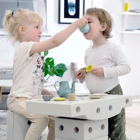 MODU Curiosity kit 4in1 - Kreatywne klocki rozwijające motorykę dużą, czerwony