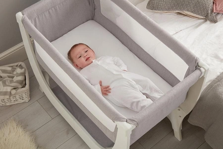 Shnuggle Łóżeczko Dostawne dla Niemowlaka Air Bedside Crib Stone