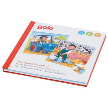 Książka z magnetycznymi puzzlami Farma 57384-Goki