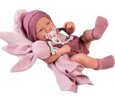 Lalka Nica z poduszką i króliczkiem Antonio Juan 50269