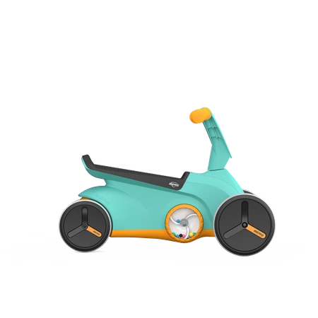 BERG Turkusowy Jeździk GO2 Twirl Turquoise z grą dla dzieci 10m+