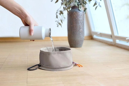 PALOPA Miska turystyczna dla psa składana Tura taupe