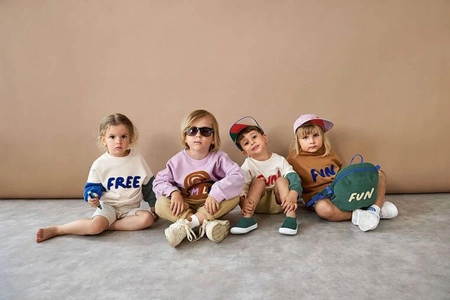 Lassig Plecak mini sztruks Little Gang Fun ocean green