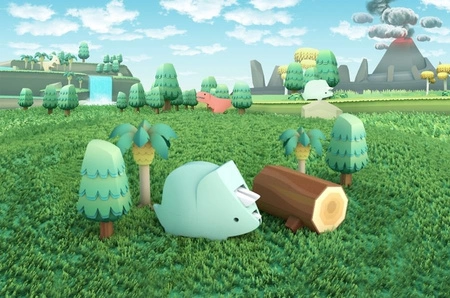 Halftoys Magnetyczny Składany Dinozaur Triceratops z Makietą