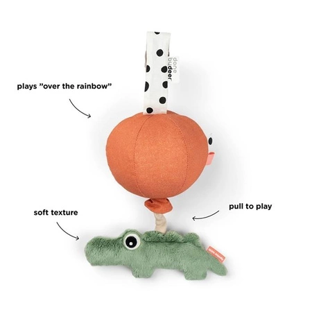 Done by Deer Zawieszka Muzyczna Happy Clouds Croco Green