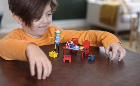 Figurka Pippi i akcesoria do herbatki Pippi